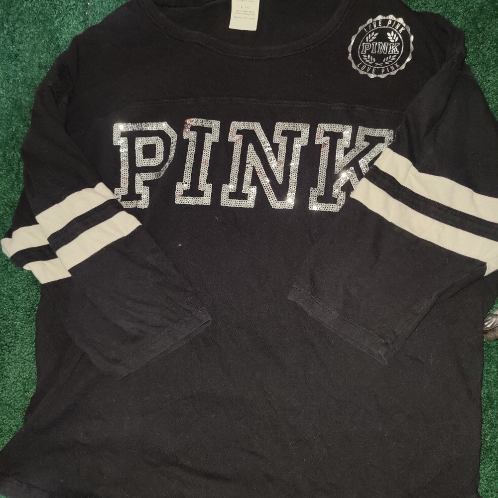 Pink quarter sleeve shirt